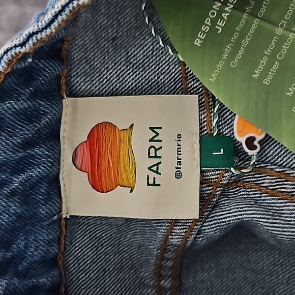 NWT Farm Rio Jean Shorts - Picture 7 of 10